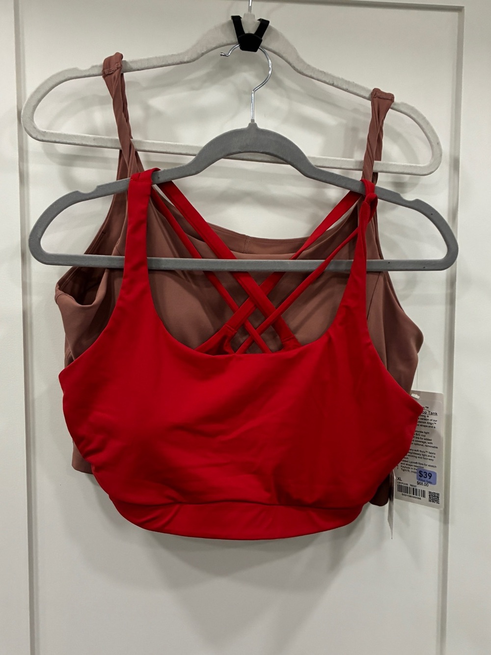 Lululemon Align Twist-Strap Crop Tank & Energy Bra Bundle XL NWT